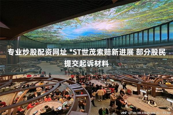 专业炒股配资网址 *ST世茂索赔新进展 部分股民提交起诉材料